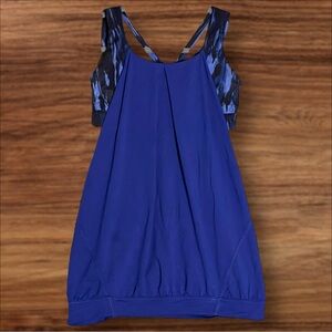 Lululemon Nouveau Limits Tank - Sapphire Blue - Size 6 - EUC